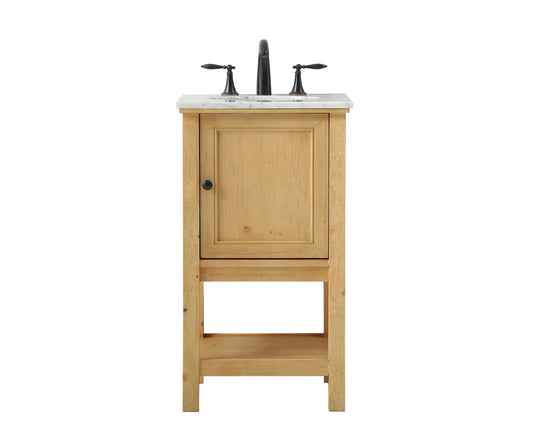 Elegant Furniture & Lighting - Metropolis 19 inch Single bathroom vanity in natural wood - VF27019NW veiw 1