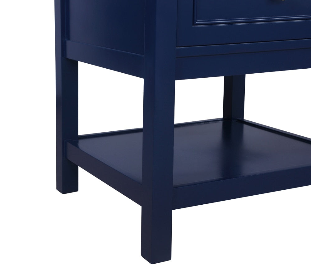 Elegant Furniture & Lighting - Metropolis 24 inch Single bathroom vanity in Blue - VF27024BL veiw 6