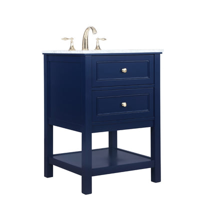 Elegant Furniture & Lighting - Metropolis 24 inch Single bathroom vanity in Blue - VF27024BL veiw 14