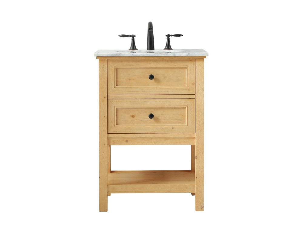 Elegant Furniture & Lighting - Metropolis 24 inch Single bathroom vanity in natural wood - VF27024NW veiw 1