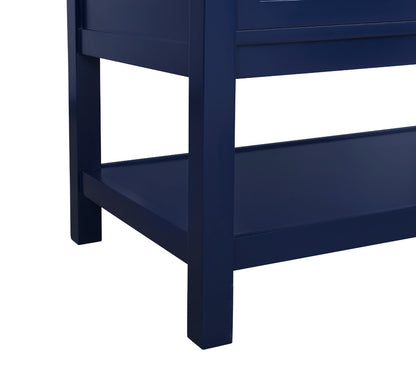 Elegant Furniture & Lighting - Metropolis 36 inch Single bathroom vanity in Blue - VF27036BL veiw 6