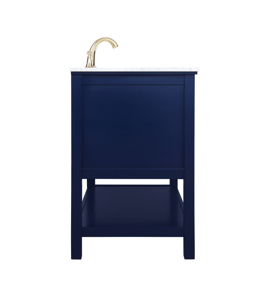 Elegant Furniture & Lighting - Metropolis 36 inch Single bathroom vanity in Blue - VF27036BL veiw 7