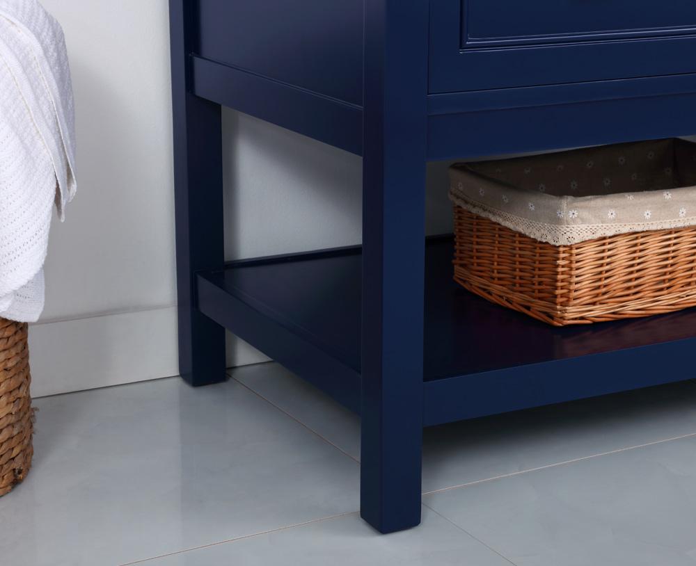Elegant Furniture & Lighting - Metropolis 36 inch Single bathroom vanity in Blue - VF27036BL veiw 13