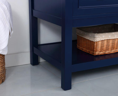 Elegant Furniture & Lighting - Metropolis 36 inch Single bathroom vanity in Blue - VF27036BL veiw 13