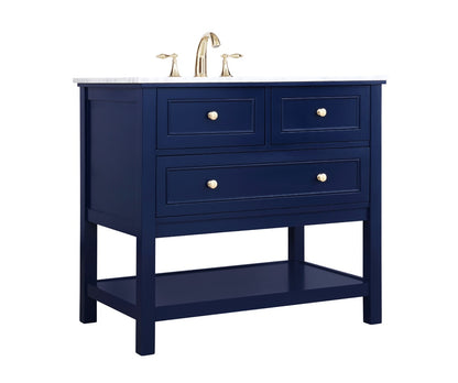 Elegant Furniture & Lighting - Metropolis 36 inch Single bathroom vanity in Blue - VF27036BL veiw 14