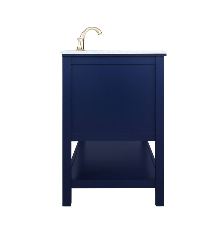 Elegant Furniture & Lighting - Metropolis 42 inch Single bathroom vanity in Blue - VF27042BL veiw 7