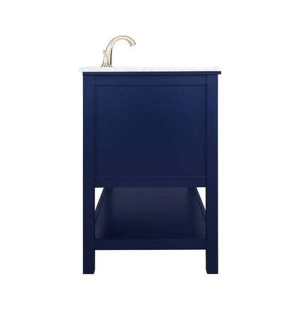Elegant Furniture & Lighting - Metropolis 42 inch Single bathroom vanity in Blue - VF27042BL veiw 7
