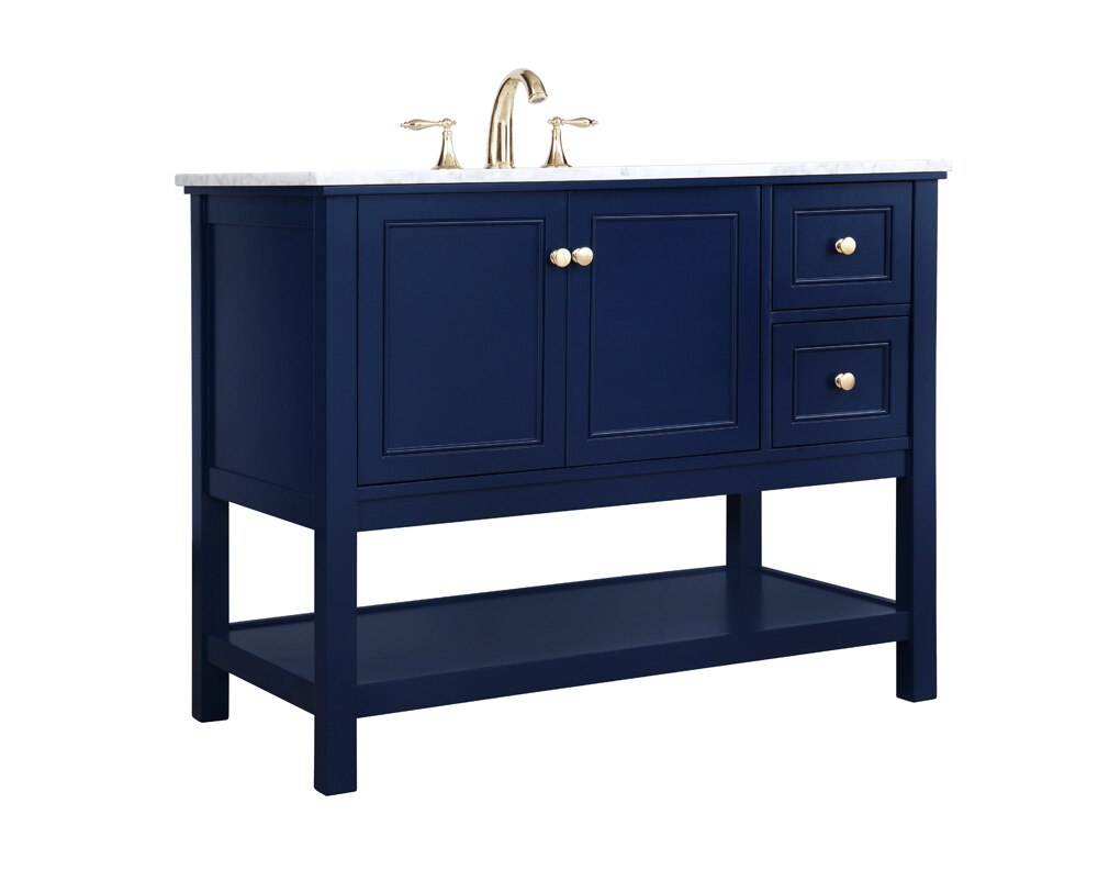 Elegant Furniture & Lighting - Metropolis 42 inch Single bathroom vanity in Blue - VF27042BL veiw 14