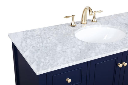 Elegant Furniture & Lighting - Metropolis 48 inch Single bathroom vanity in Blue - VF27048BL veiw 4