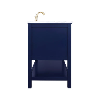 Elegant Furniture & Lighting - Metropolis 48 inch Single bathroom vanity in Blue - VF27048BL veiw 7