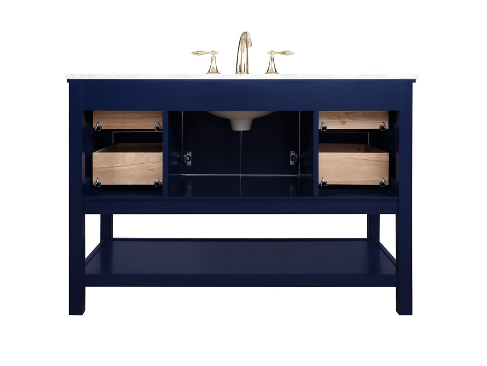 Elegant Furniture & Lighting - Metropolis 48 inch Single bathroom vanity in Blue - VF27048BL veiw 8