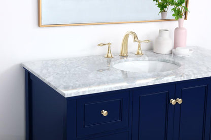 Elegant Furniture & Lighting - Metropolis 48 inch Single bathroom vanity in Blue - VF27048BL veiw 12