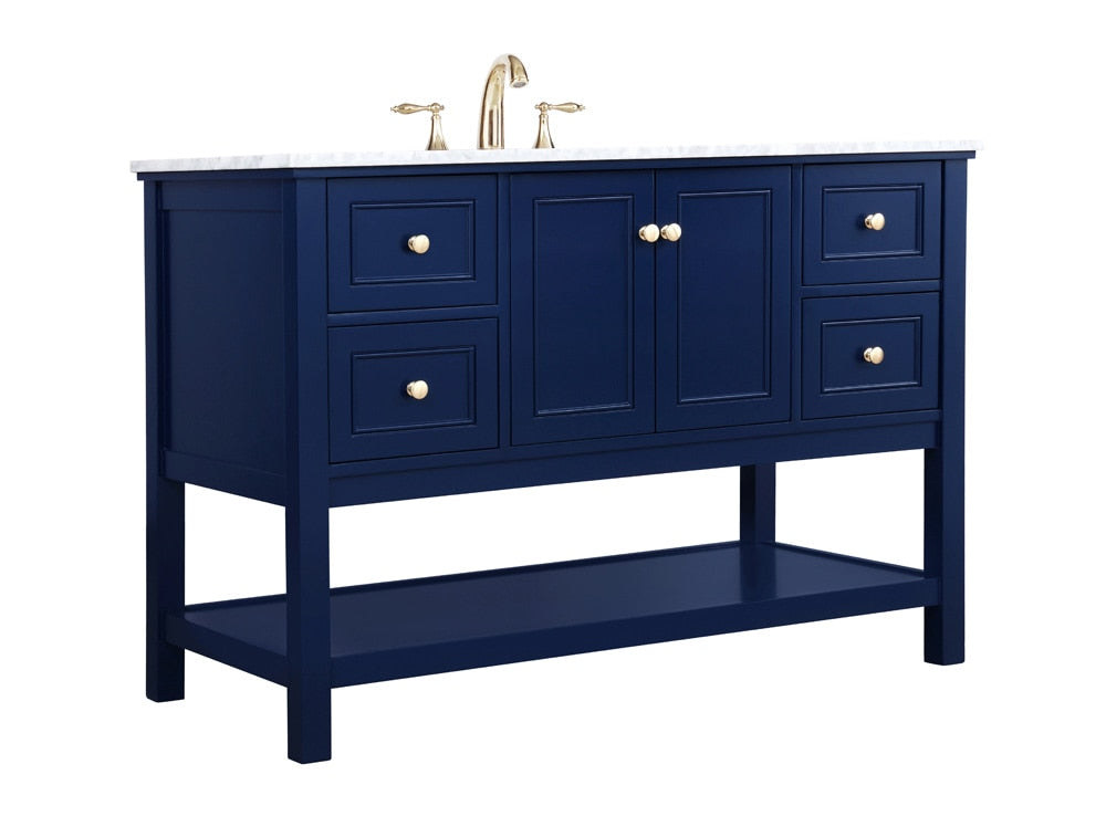 Elegant Furniture & Lighting - Metropolis 48 inch Single bathroom vanity in Blue - VF27048BL veiw 14
