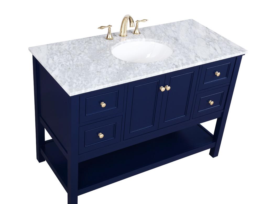 Elegant Furniture & Lighting - Metropolis 48 inch Single bathroom vanity in Blue - VF27048BL veiw 15
