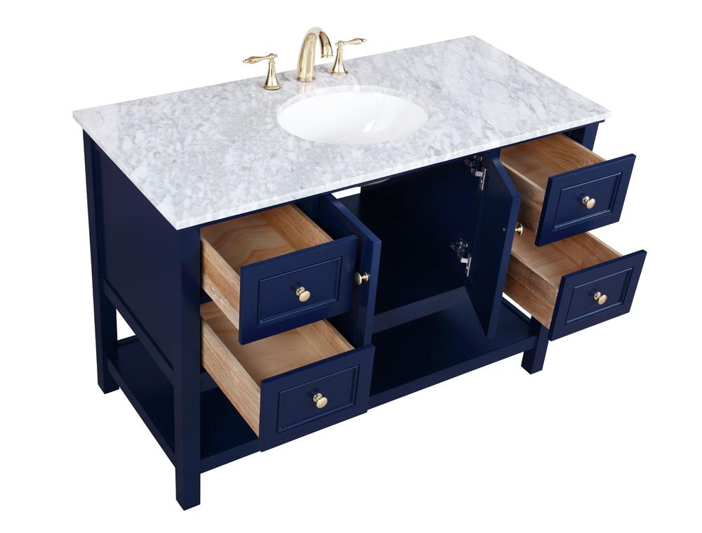 Elegant Furniture & Lighting - Metropolis 48 inch Single bathroom vanity in Blue - VF27048BL veiw 16
