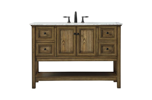 Elegant Furniture & Lighting - Metropolis 48 inch Single bathroom vanity in driftwood - VF27048DW veiw 1