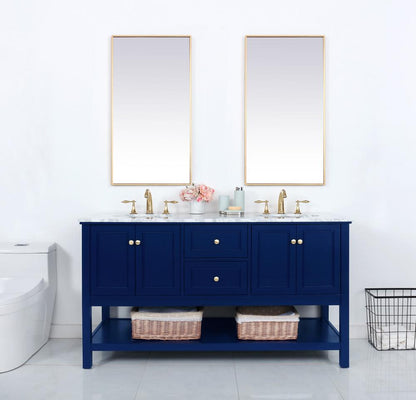Elegant Furniture & Lighting - Metropolis 60 inch Single bathroom vanity in Blue - VF27060DBL veiw 2