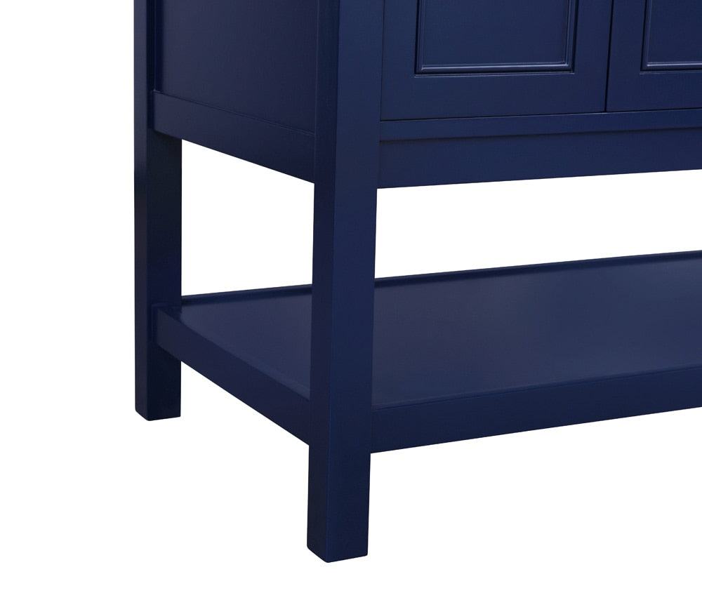 Elegant Furniture & Lighting - Metropolis 60 inch Single bathroom vanity in Blue - VF27060DBL veiw 6