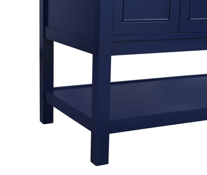 Elegant Furniture & Lighting - Metropolis 60 inch Single bathroom vanity in Blue - VF27060DBL veiw 6
