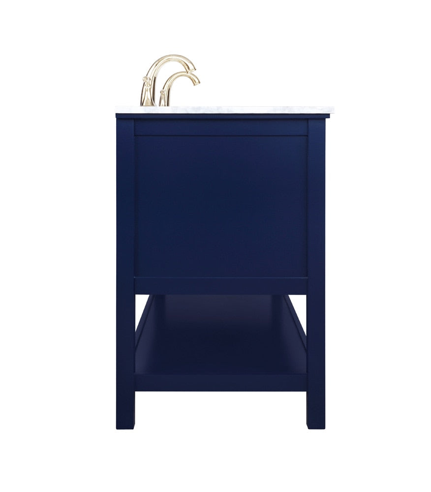 Elegant Furniture & Lighting - Metropolis 60 inch Single bathroom vanity in Blue - VF27060DBL veiw 7