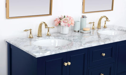Elegant Furniture & Lighting - Metropolis 60 inch Single bathroom vanity in Blue - VF27060DBL veiw 12