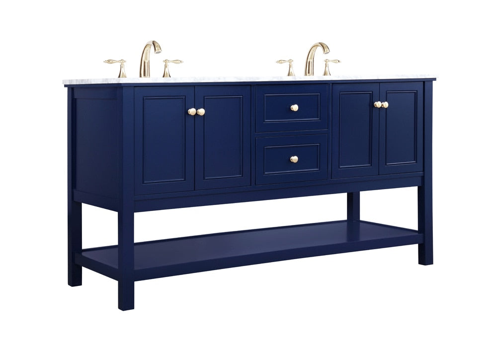 Elegant Furniture & Lighting - Metropolis 60 inch Single bathroom vanity in Blue - VF27060DBL veiw 14