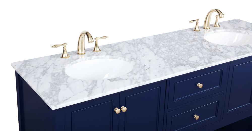 Elegant Furniture & Lighting - Metropolis 72 inch Single bathroom vanity in Blue - VF27072DBL veiw 4