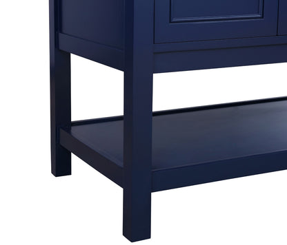 Elegant Furniture & Lighting - Metropolis 72 inch Single bathroom vanity in Blue - VF27072DBL veiw 6