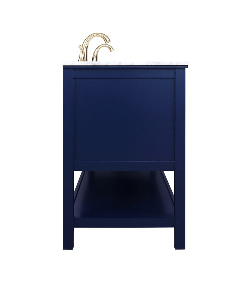 Elegant Furniture & Lighting - Metropolis 72 inch Single bathroom vanity in Blue - VF27072DBL veiw 7