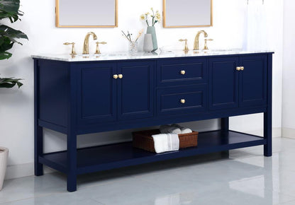 Elegant Furniture & Lighting - Metropolis 72 inch Single bathroom vanity in Blue - VF27072DBL veiw 10