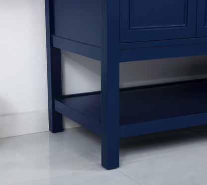 Elegant Furniture & Lighting - Metropolis 72 inch Single bathroom vanity in Blue - VF27072DBL veiw 13