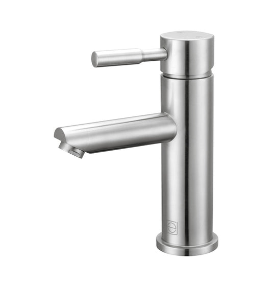 Elegant Furniture & Lighting - Mia Single Hole Single Handle Bathroom Faucet in Brushed Nickel - FAV-1008BNK veiw 1