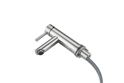 Elegant Furniture & Lighting - Mia Single Hole Single Handle Bathroom Faucet in Brushed Nickel - FAV-1008BNK veiw 7