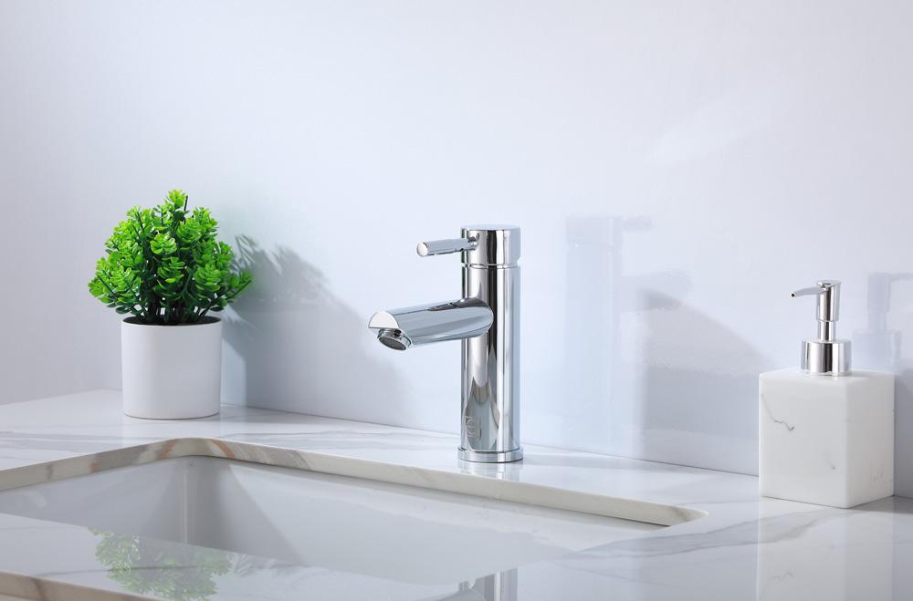 Elegant Furniture & Lighting - Mia Single Hole Single Handle Bathroom Faucet in Chrome - FAV-1008PCH veiw 2