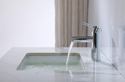 Elegant Furniture & Lighting - Mia Single Hole Single Handle Bathroom Faucet in Chrome - FAV-1008PCH veiw 5
