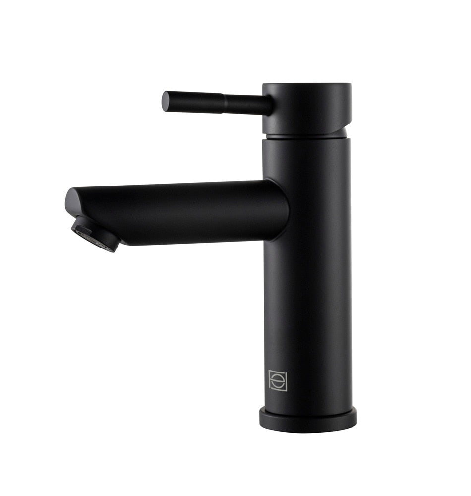Elegant Furniture & Lighting - Mia Single Hole Single Handle Bathroom Faucet in Matte Black - FAV-1008MBK veiw 1