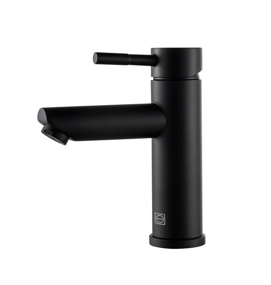 Elegant Furniture & Lighting - Mia Single Hole Single Handle Bathroom Faucet in Matte Black - FAV-1008MBK veiw 1