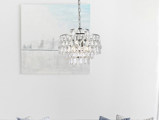 Elegant Furniture & Lighting - Mila 16 inch pendant in chrome - 1102D16C veiw 1