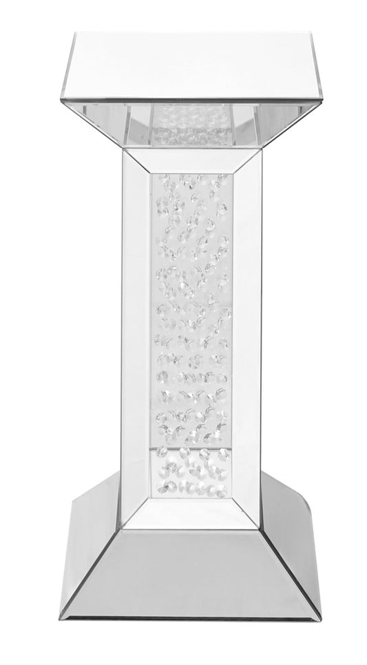 Elegant Furniture & Lighting - Modern 12 inch Crystal End Table in Clear Mirror Finish - MF91015 veiw 1