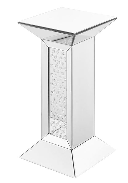 Elegant Furniture & Lighting - Modern 12 inch Crystal End Table in Clear Mirror Finish - MF91015 veiw 4