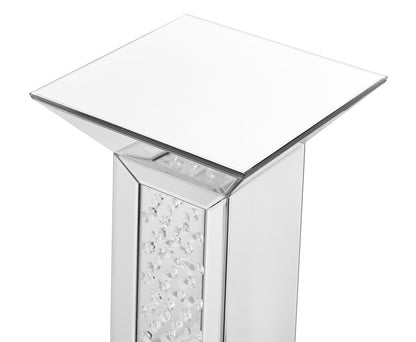 Elegant Furniture & Lighting - Modern 12 inch Crystal End Table in Clear Mirror Finish - MF91015 veiw 5