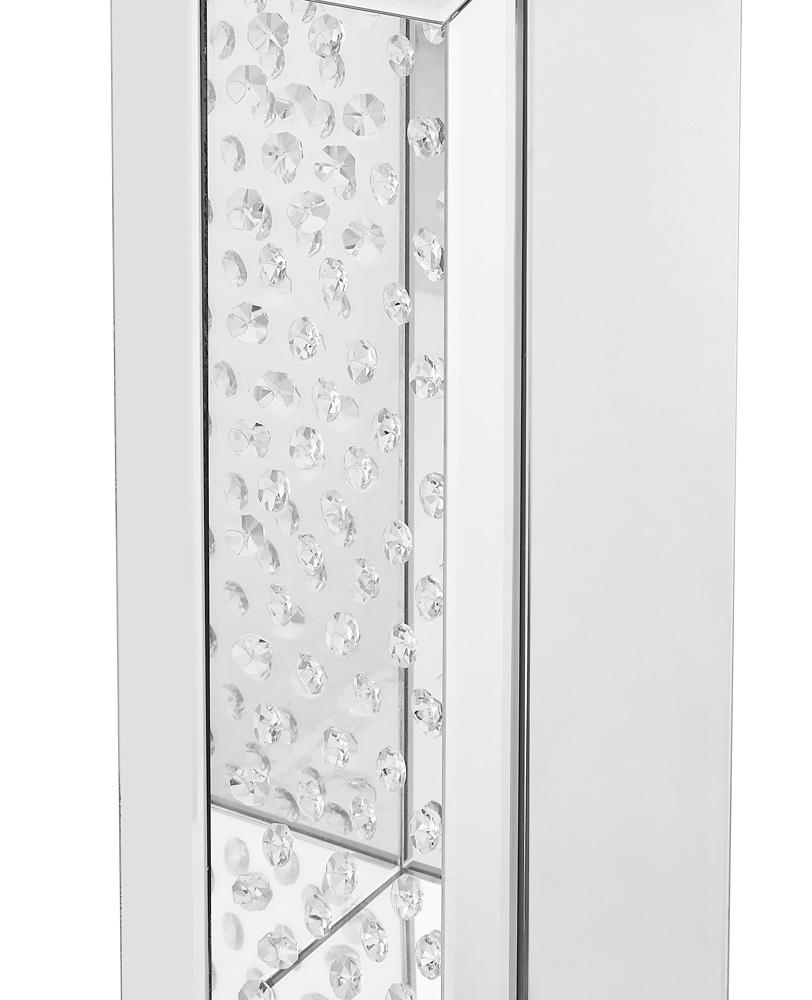 Elegant Furniture & Lighting - Modern 12 inch Crystal End Table in Clear Mirror Finish - MF91015 veiw 6