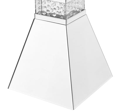 Elegant Furniture & Lighting - Modern 12 inch Crystal End Table in Clear Mirror Finish - MF91019 veiw 6