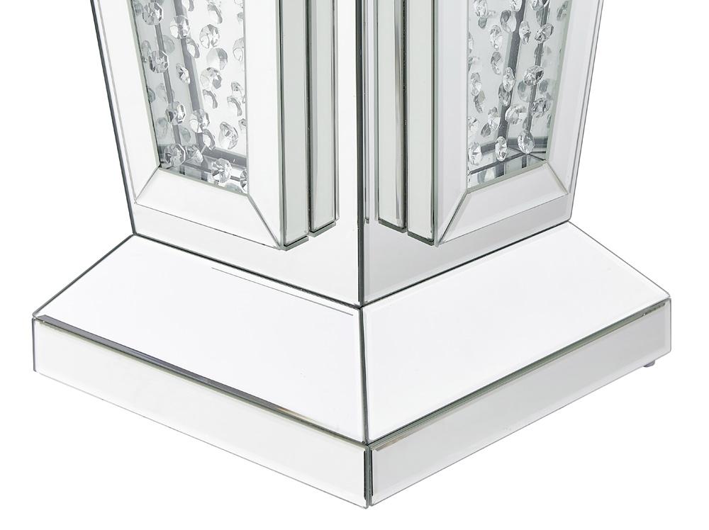 Elegant Furniture & Lighting - Modern 15 inch Crystal End Table In Clear Mirror Finish - MF91020 veiw 7