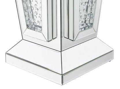 Elegant Furniture & Lighting - Modern 15 inch Crystal End Table In Clear Mirror Finish - MF91020 veiw 7