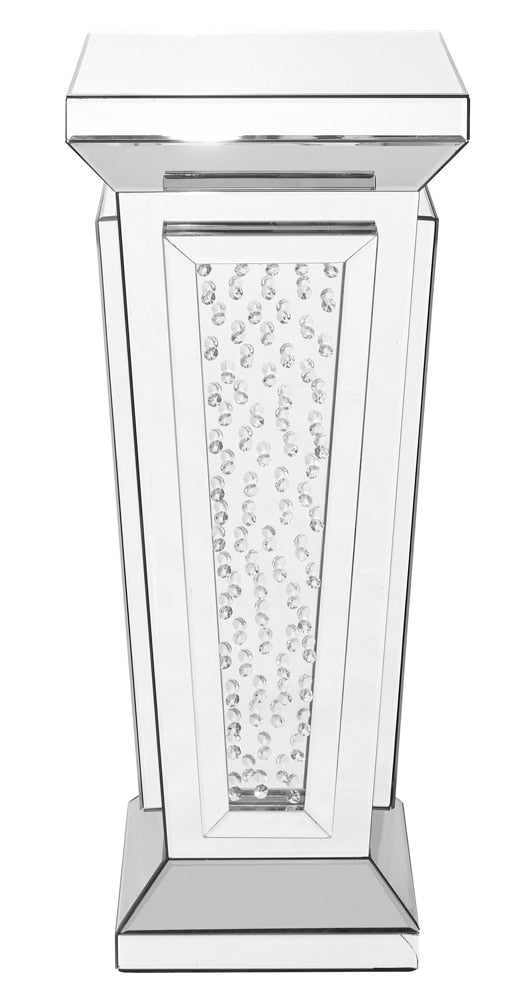 Elegant Furniture & Lighting - Modern 15 inch Crystal End Table in Clear Mirror Finish - MF91021 veiw 1