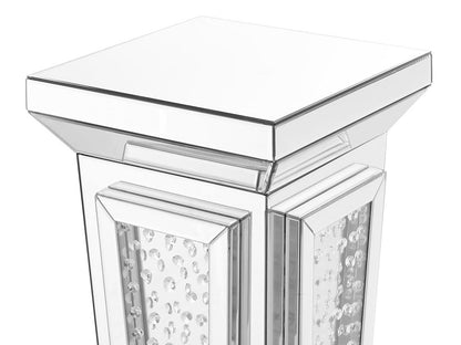 Elegant Furniture & Lighting - Modern 15 inch Crystal End Table in Clear Mirror Finish - MF91021 veiw 5