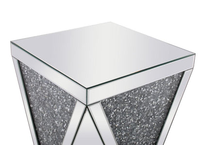 Elegant Furniture & Lighting - Modern 18.5 inch Crystal End Table Silver Royal Cut Crystal - MF92008 veiw 5