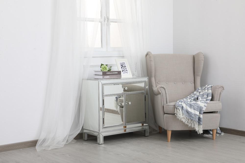 Elegant Furniture & Lighting Mirrored Cabinet - Thumbnail 5