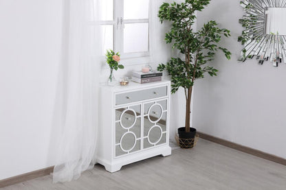 Elegant Furniture & Lighting - Modern 32 in. mirrored cabinet in white - MF81002WH veiw 4